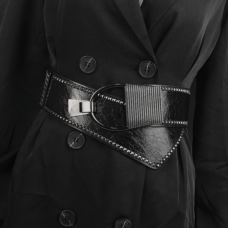 Fashion Decorated Wide Elastic Belt / Vintage Pin Buckle Women's Belt - HARD'N'HEAVY