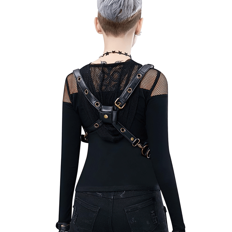 Fashion Gothic Waist Leg Bag with Chain / Motorcycle Crossbody Shoulder Bag - HARD'N'HEAVY