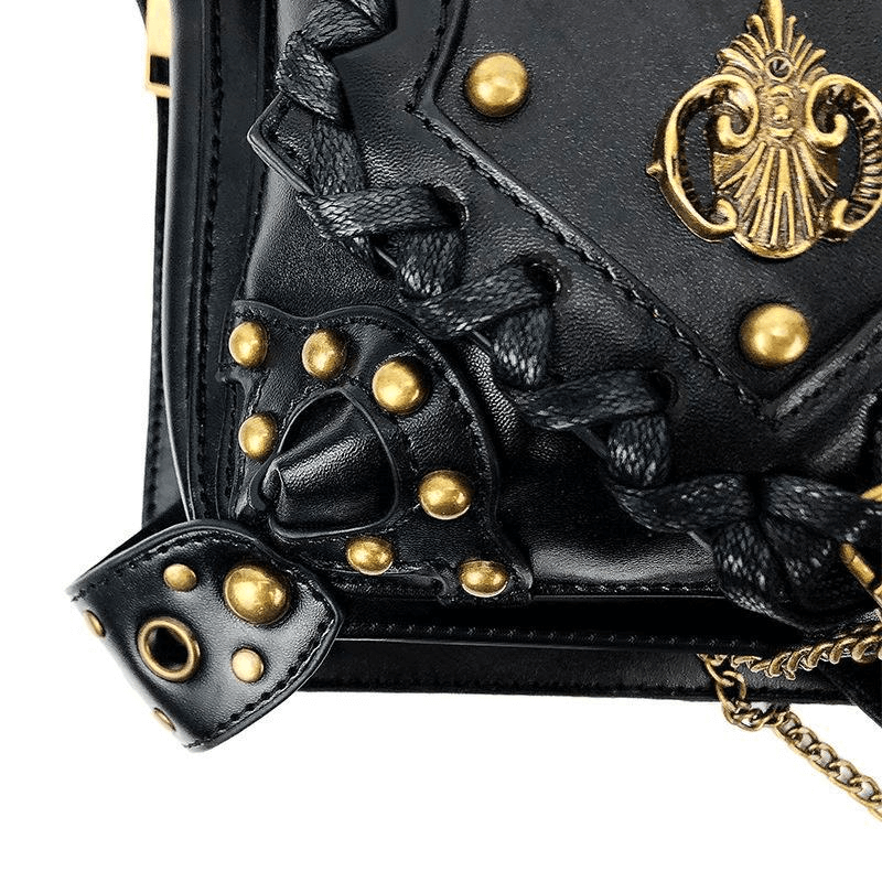 Fashion Gothic Waist Leg Bag with Chain / Motorcycle Crossbody Shoulder Bag - HARD'N'HEAVY