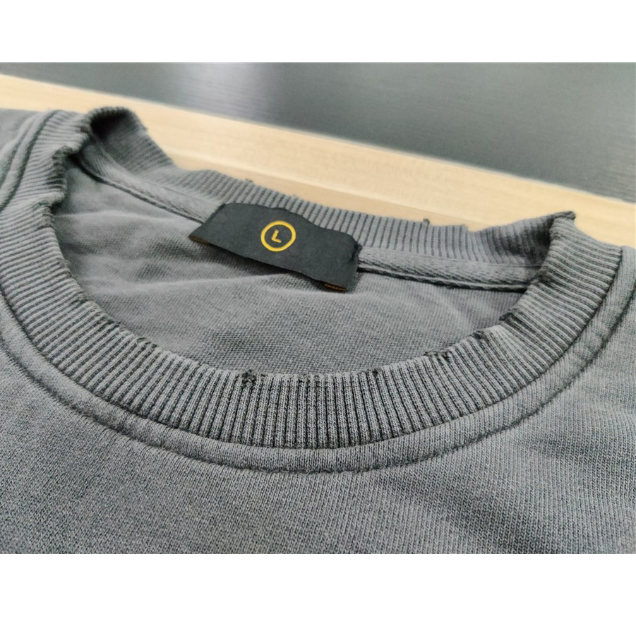 Fashion Loose Ripped Pullover / Men's Solid Color Cotton Sweatshirt / Punk Casual Tops - HARD'N'HEAVY