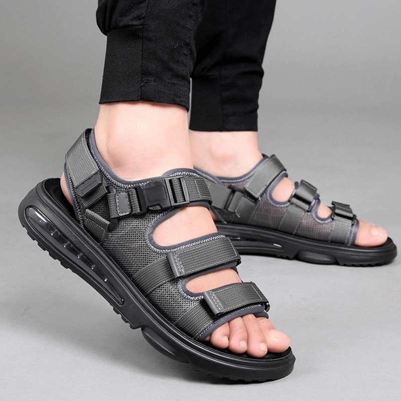 Fashion Men's Breathable Non-Slip Sandals / Luxury Male Soft Outdoor Sandals - HARD'N'HEAVY