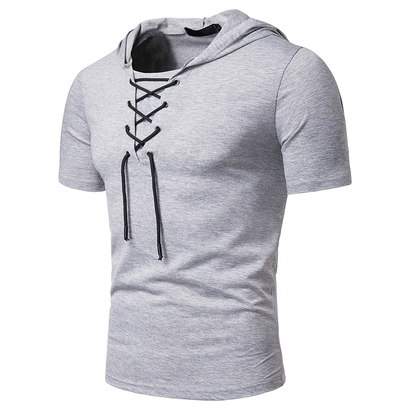 Fashion Men's T-Shirts With Hooded And Slim Fit And O Neck / Casual Clothing - HARD'N'HEAVY