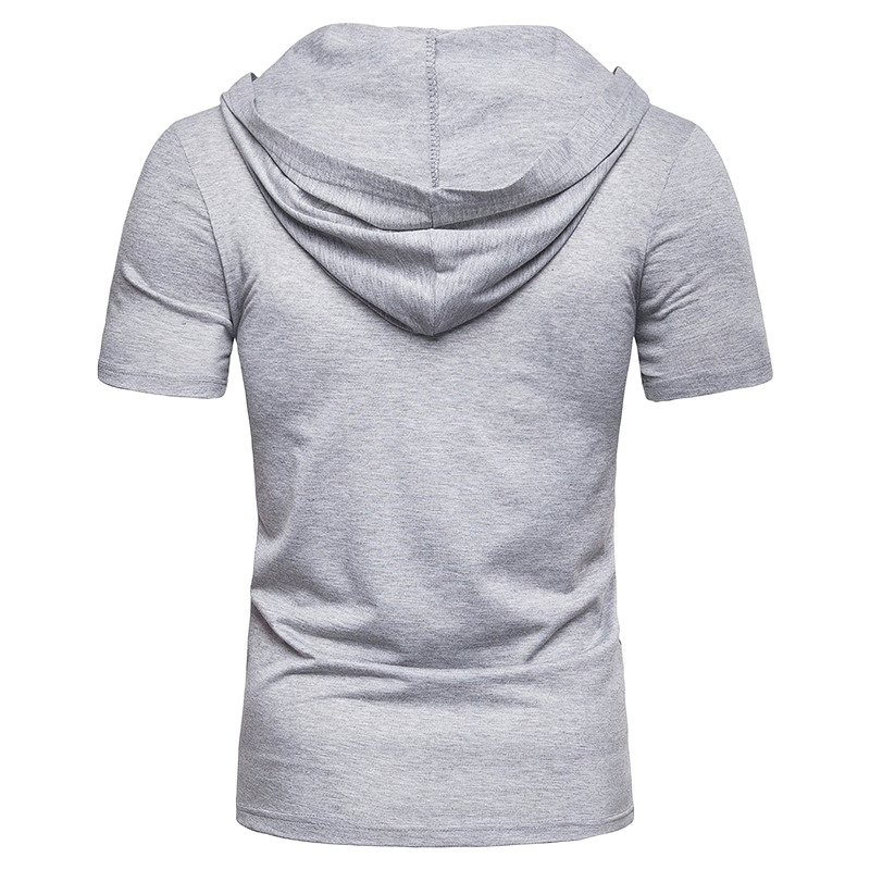 Fashion Men's T-Shirts With Hooded And Slim Fit And O Neck / Casual Clothing - HARD'N'HEAVY
