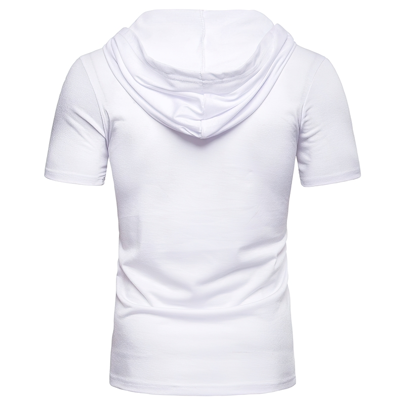Fashion Men's T-Shirts With Hooded And Slim Fit And O Neck / Casual Clothing - HARD'N'HEAVY