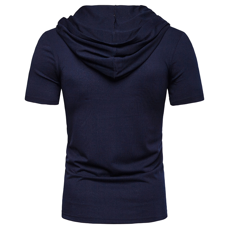 Fashion Men's T-Shirts With Hooded And Slim Fit And O Neck / Casual Clothing - HARD'N'HEAVY