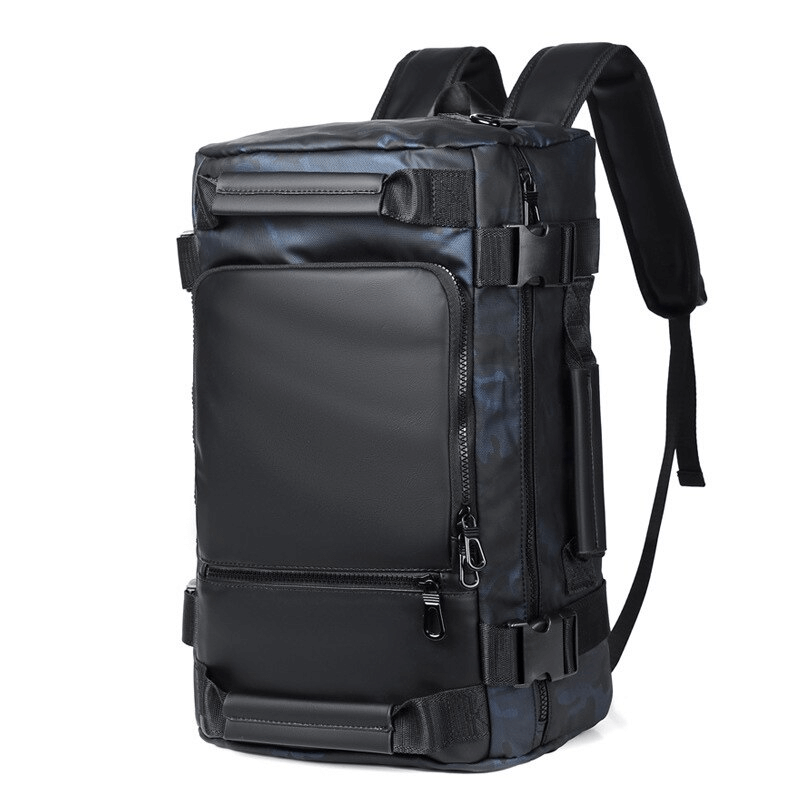 Fashion multifunctional waterproof backpack for men, stylish and practical for outdoor travel adventures.