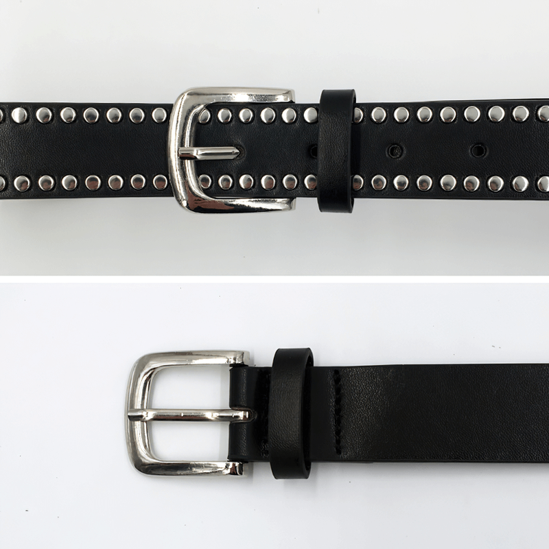 Fashion Rivets Detachable Double Waist Bag / Punk Bag With Adjustable Belt - HARD'N'HEAVY