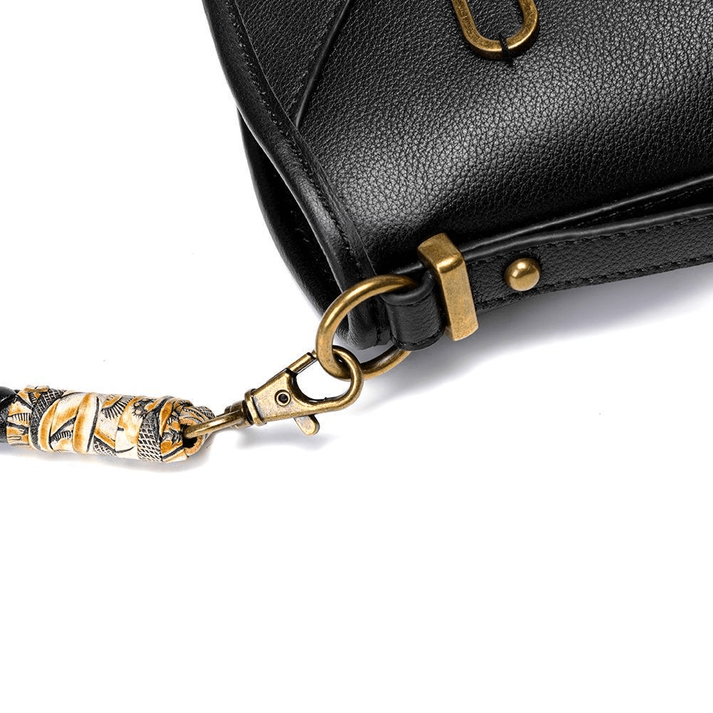 Fashion Rivets Small Shoulder Bag / Steampunk Skull Bucket Bag for Women - HARD'N'HEAVY