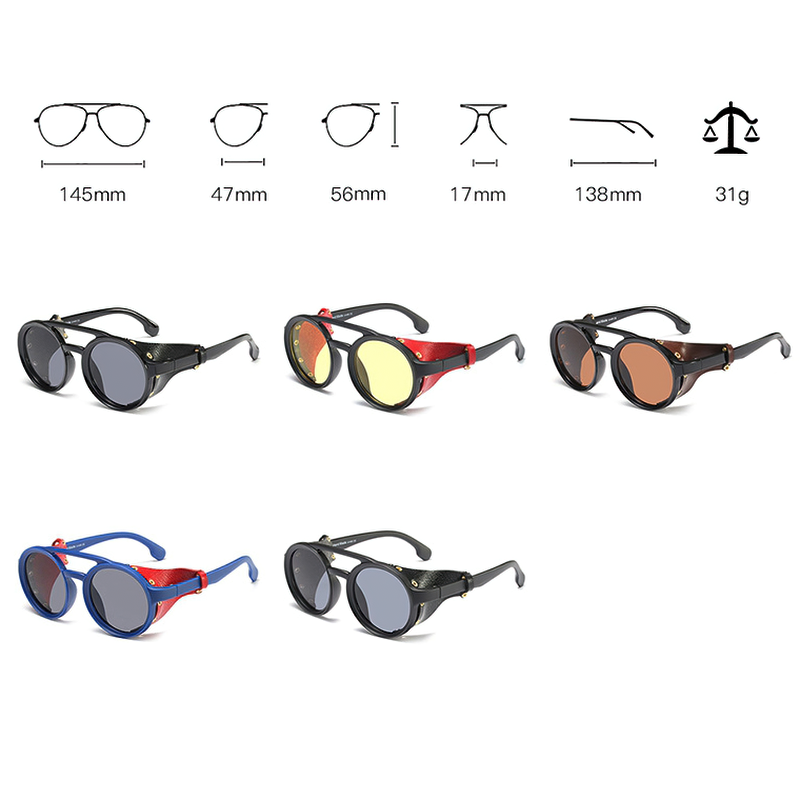 Fashion Round Retro Sunglasses for Men / Cool Casual Vintage Glasses for You - HARD'N'HEAVY