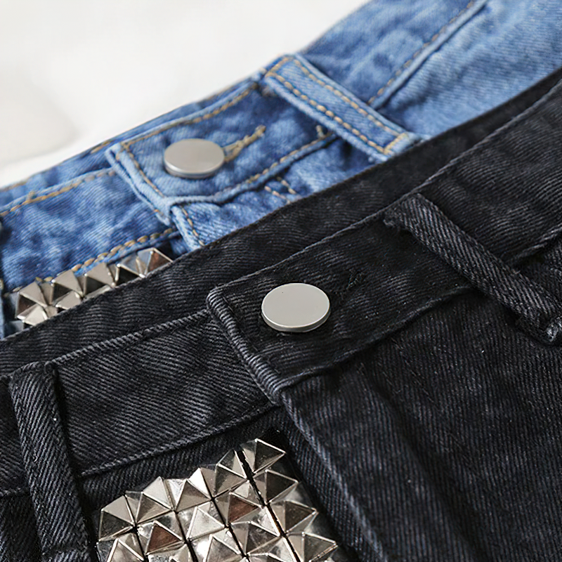 Fashion Women's Denim Mini Shorts / High Waisted Ladies Distressed Shorts - HARD'N'HEAVY