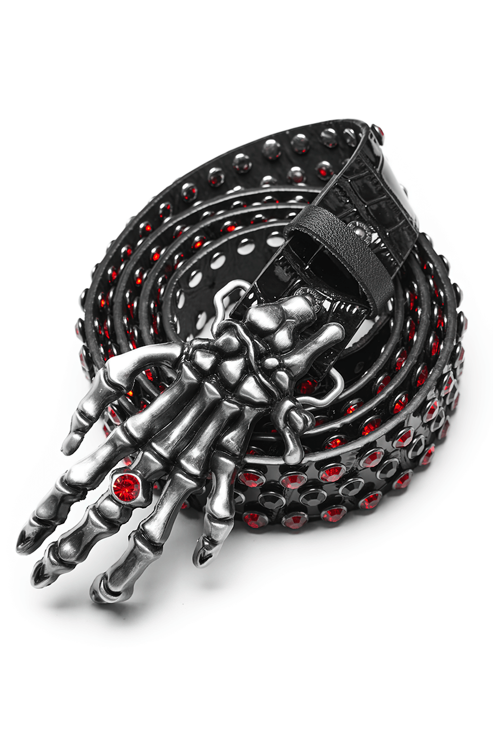 Fashion Women's Punk Rock Rhinestone Skull Claw Belt