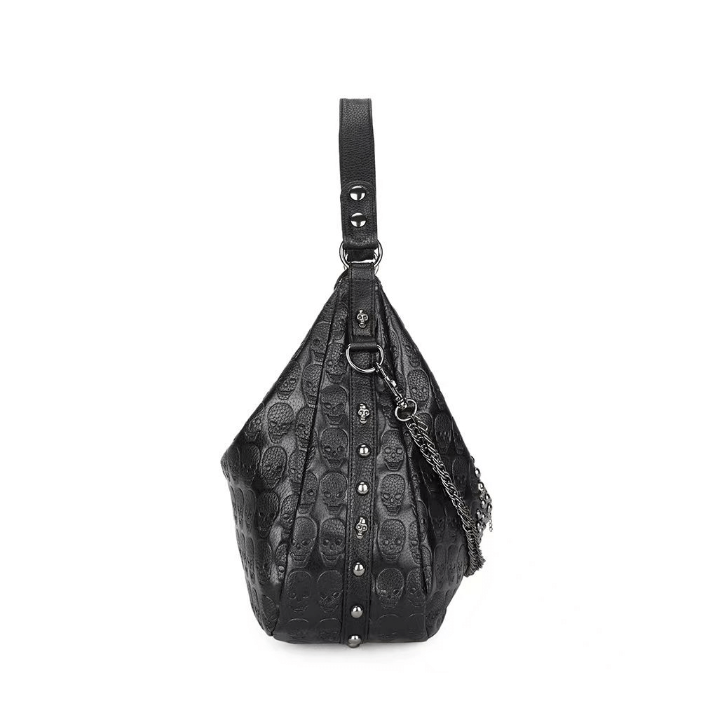 Fashion Women's Single Shoulder Bag with Chains / Gothic Style Handbag - HARD'N'HEAVY