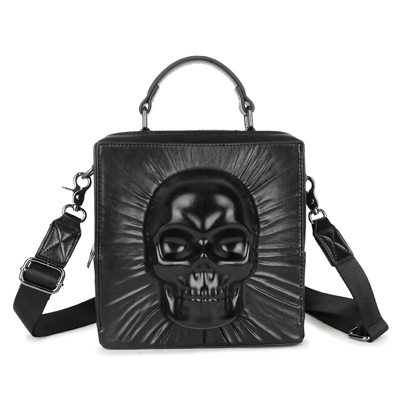 Fashionable 3D Skull Shape Box Handbag / Unique Style Shoulder Messenger Bag - HARD'N'HEAVY