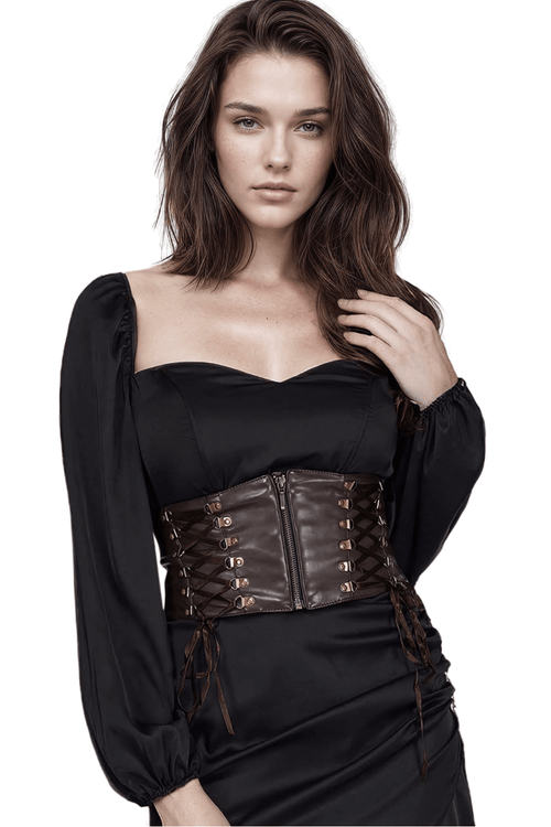 Faux Leather Bessy Korsettgürtel für eine verbesserte Haltung