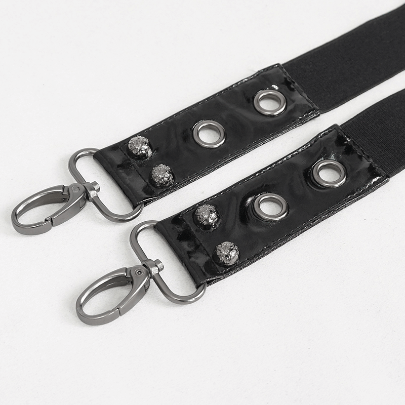 Faux Leather Double Layer Waistband Belt with Pentagram / Gothic Accessories for Men and Women - HARD'N'HEAVY