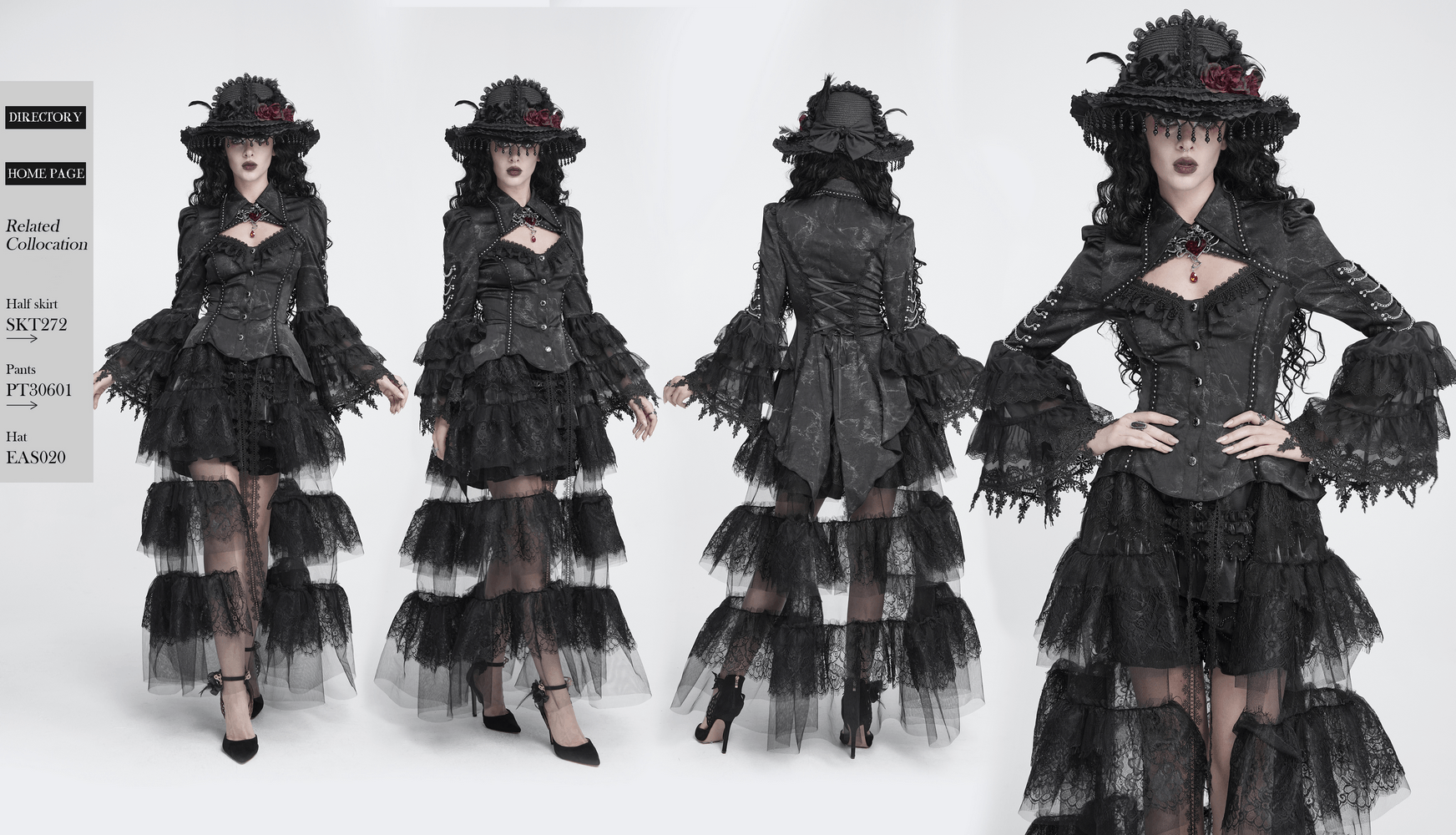 Female Lace Ruffle Blouse with Chain Bell Sleeves
