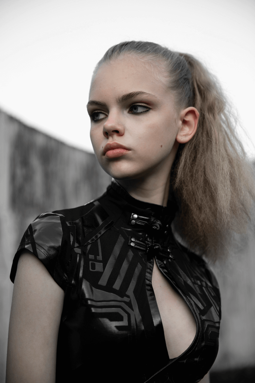 Futuristic Cyber Prophet Dark Parcel Punk Rave Dress - HARD'N'HEAVY