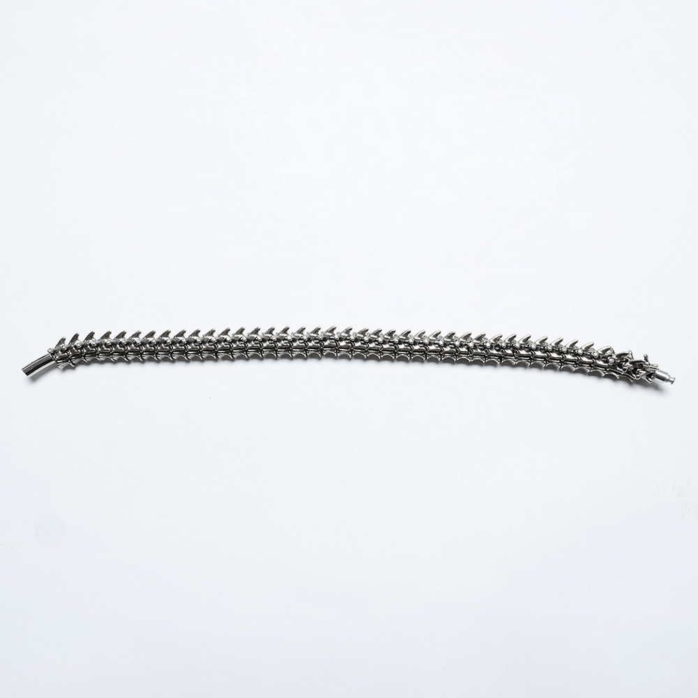 Futuristic spine choker neck ring with alloy design, featuring a unique punk skeleton style.