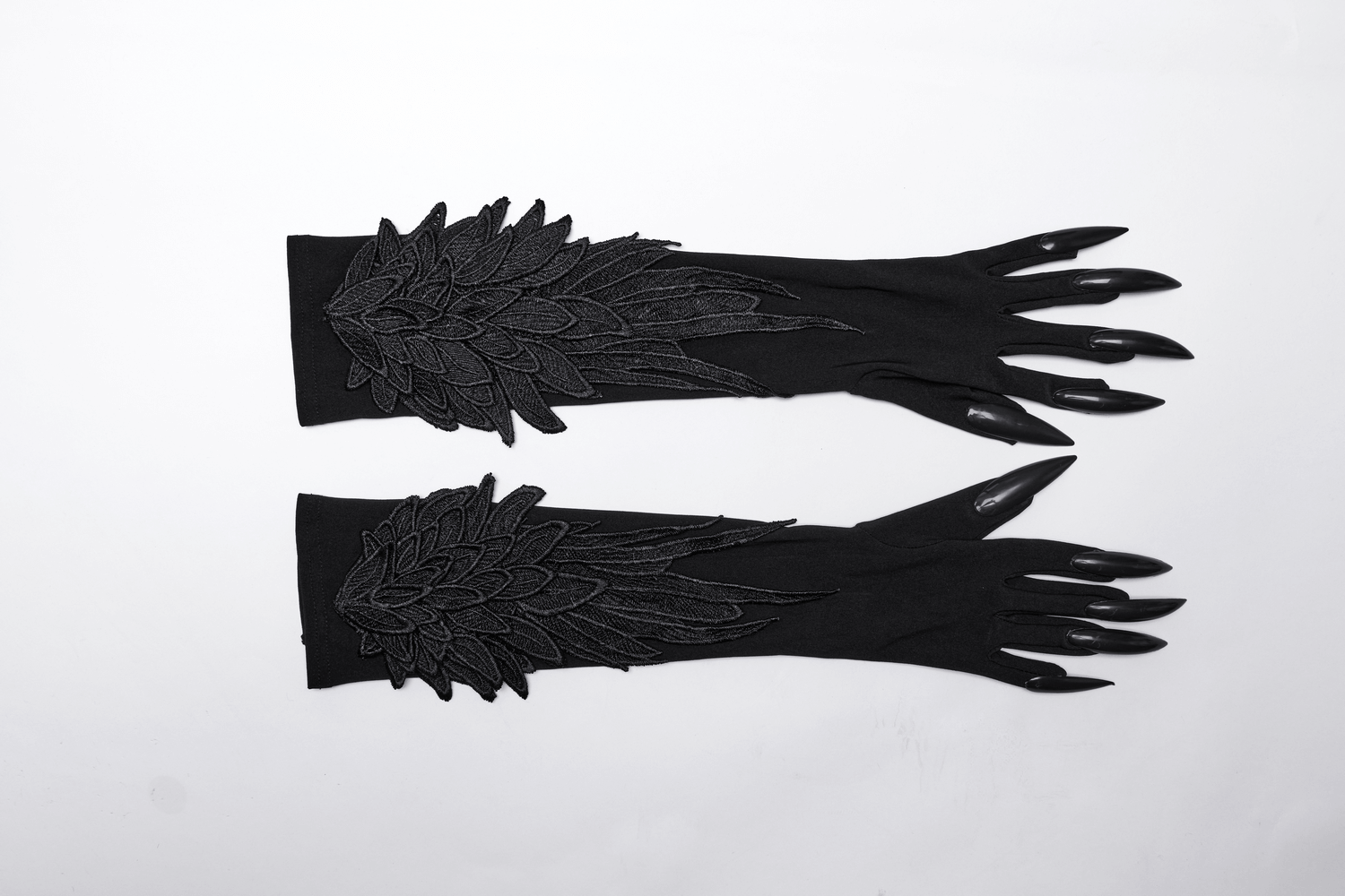 Gothic 3D Wing Claw Gloves with Demon-Style Nails