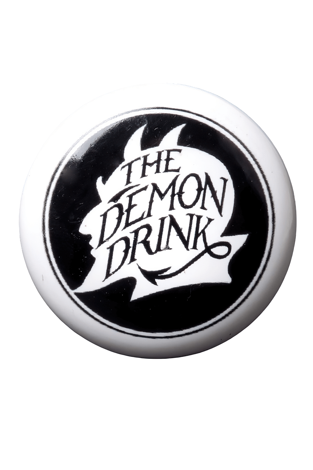Gothic Demon Drink Bottle Stopper with devil skull design for wine lovers, featuring unique Alchemy artwork.