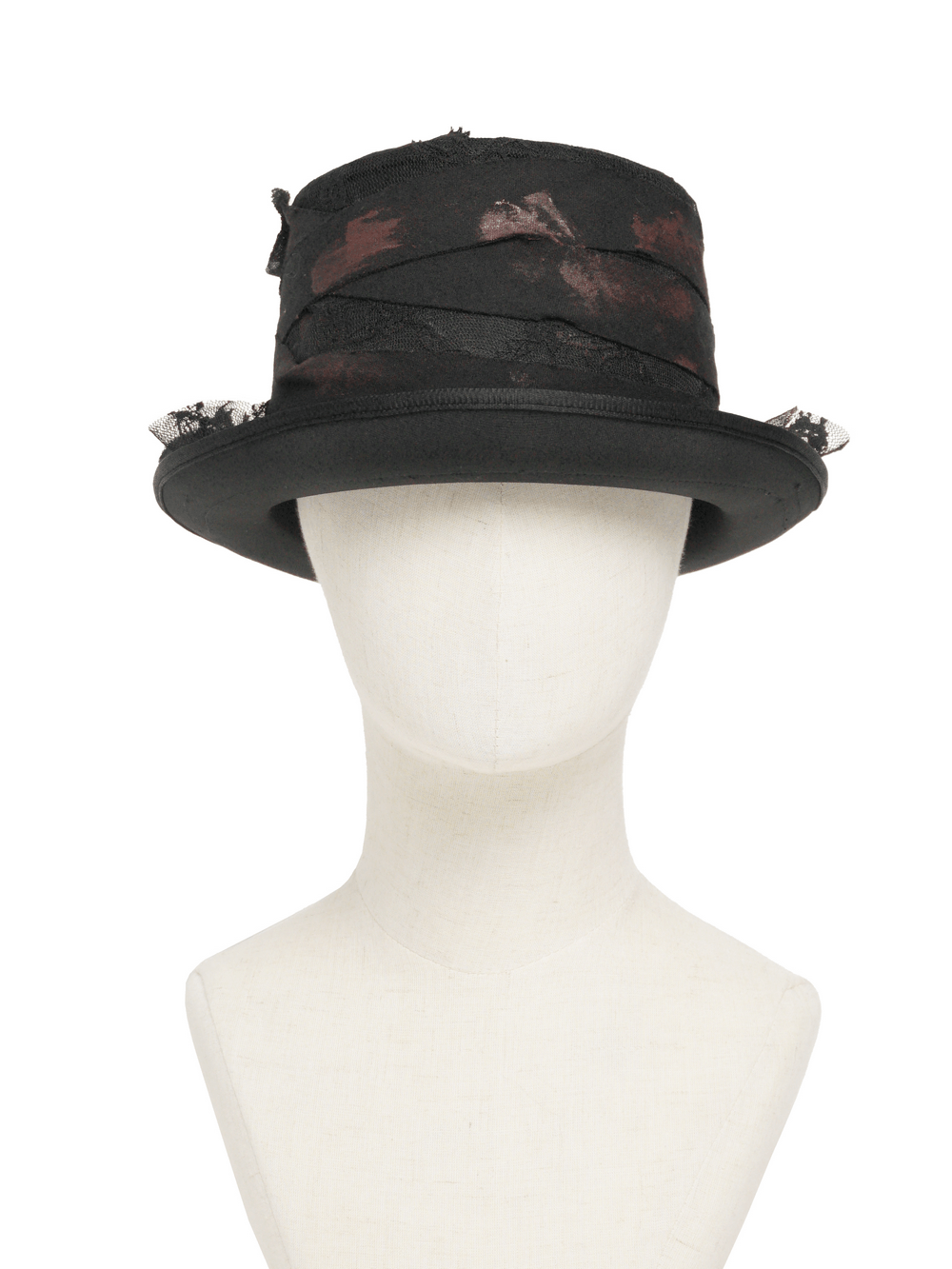 Gorra Gótica con Orejas de Gato y Cadenas con Tachuelas
