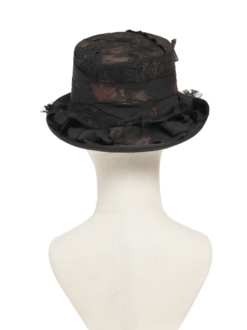 Gorra Gótica con Orejas de Gato y Cadenas con Tachuelas