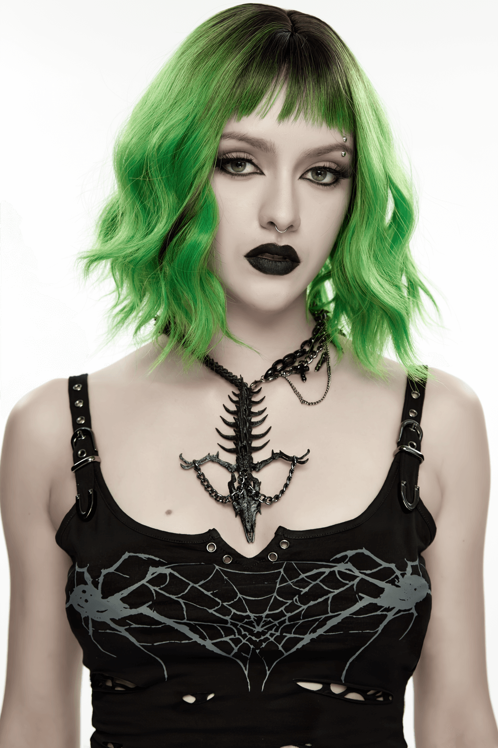 Gotischer Drachenknochen-Kettenanhänger für Punk-Stil