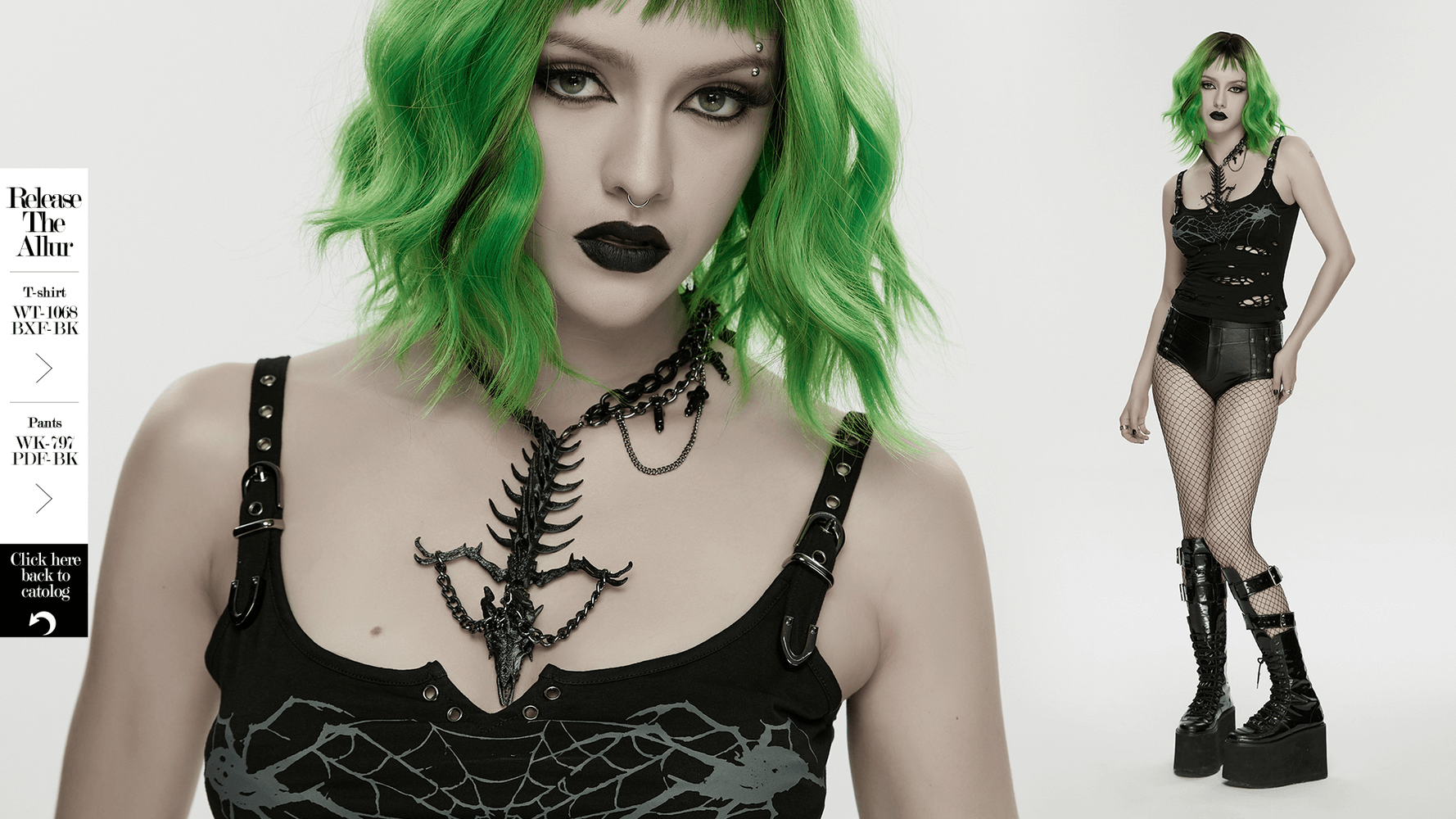 Gotischer Drachenknochen-Kettenanhänger für Punk-Stil