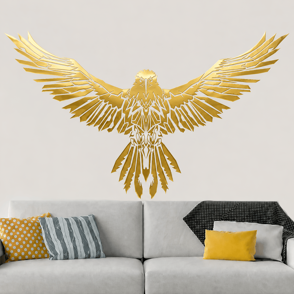 Autocollant en vinyle aile d’aigle gothique pour décoration intérieure sombre