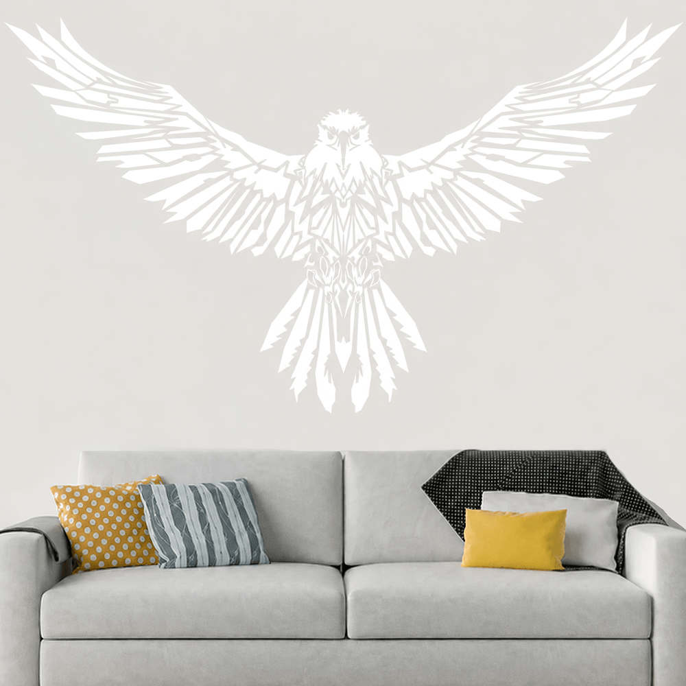 Autocollant en vinyle aile d’aigle gothique pour décoration intérieure sombre