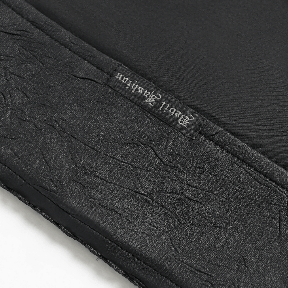 Gothic Evil Eye Notebook Cover with Studded Black Lace Trim