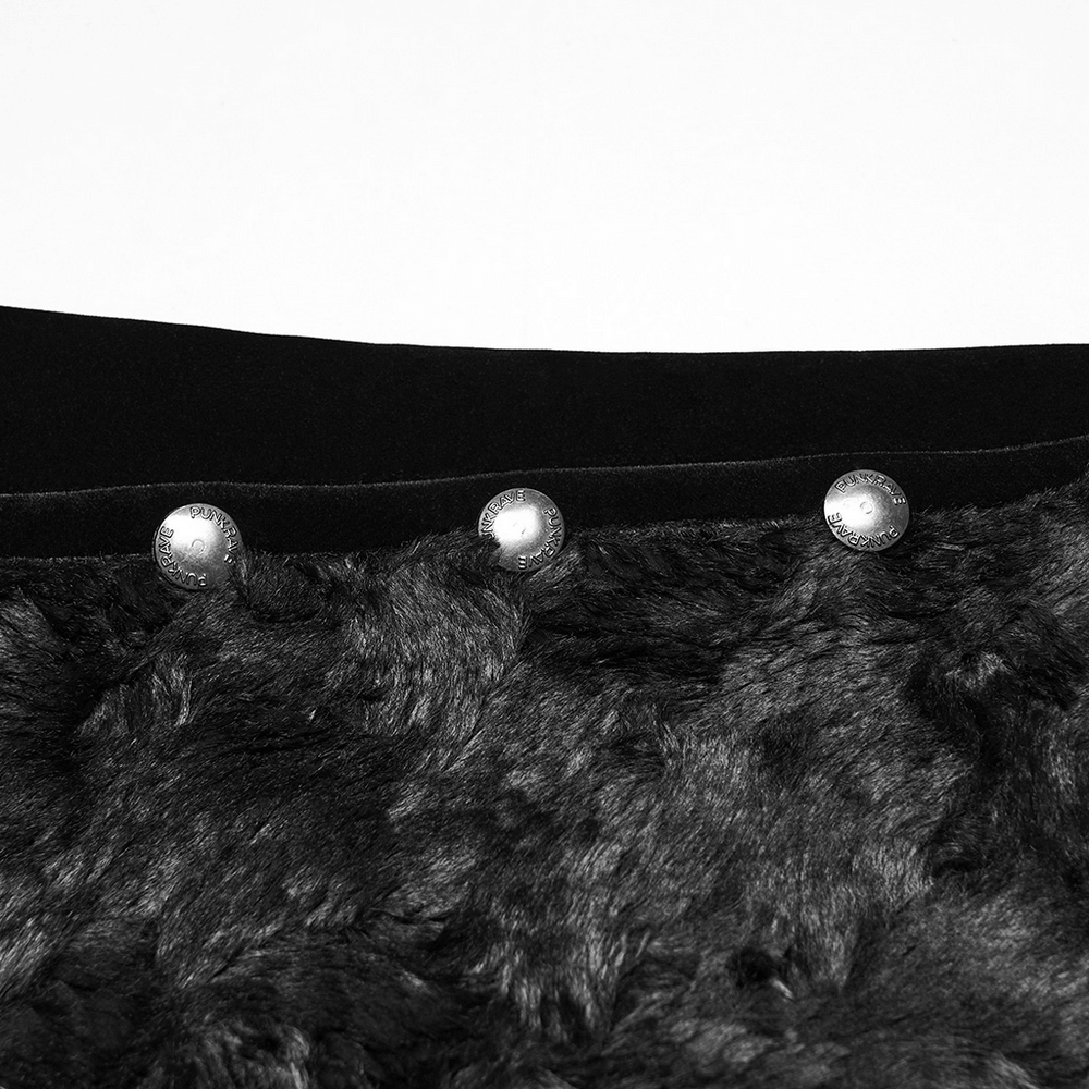 Close-up of buttons on Gothic Gentleman's Velvet Lace-Up Vest with Eyelet Detail, showcasing luxurious textures and craftsmanship.