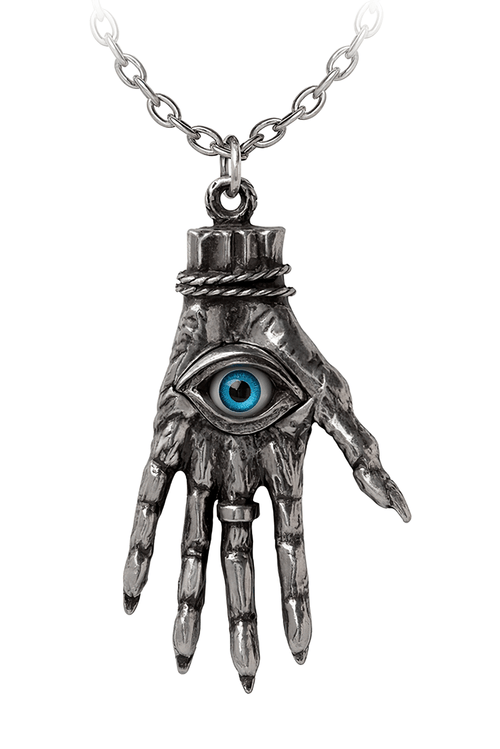 Colgante Gótico Mano de Gloria con Detalle de Ojo y Calavera