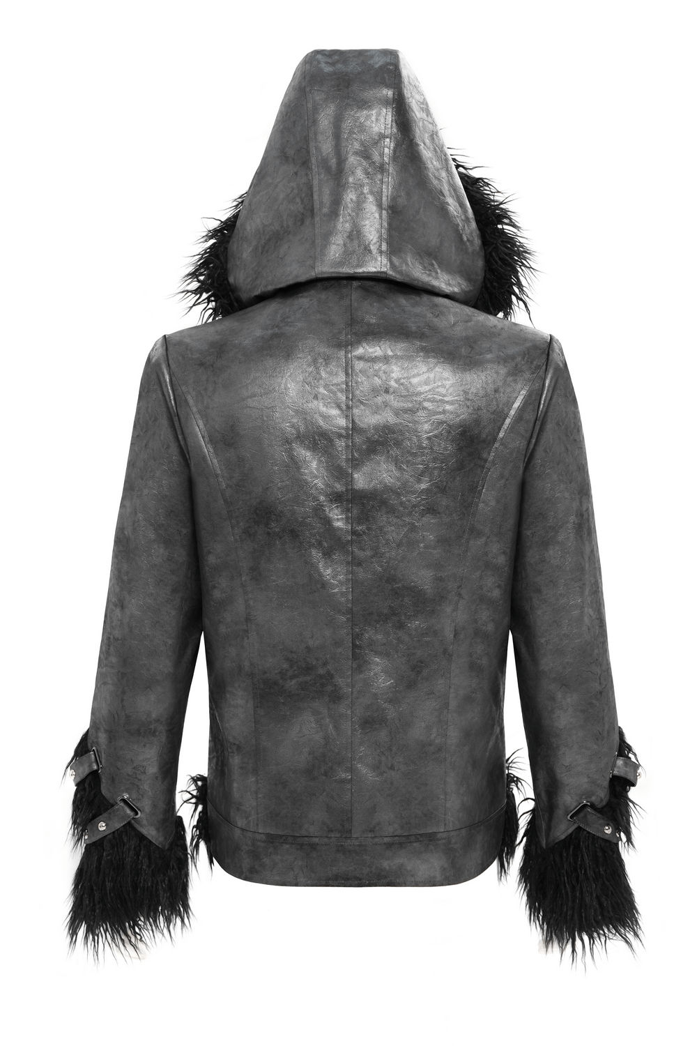 Viktorianischer gotischer Brokatfrack mit weinrotem Samtbesatz