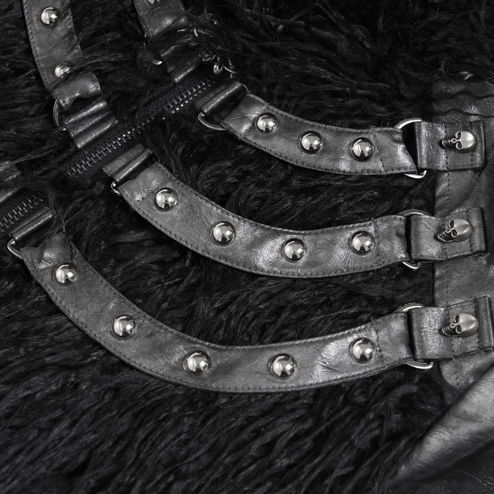 Viktorianischer gotischer Brokatfrack mit weinrotem Samtbesatz