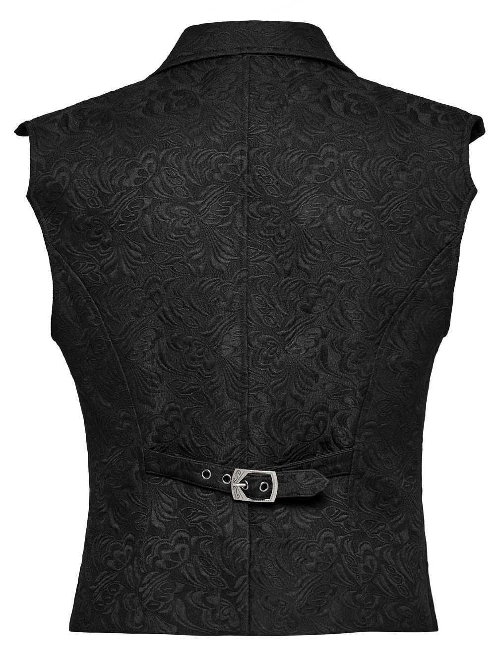 Gothic Jacquard Waistcoat with Gemstone Buttons