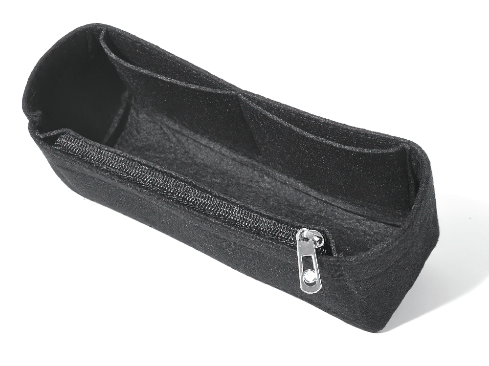 Gothic Lace Bow Mini Handbag with Zipper Closure in black lace design with zip closure, ideal for gothic outfits.