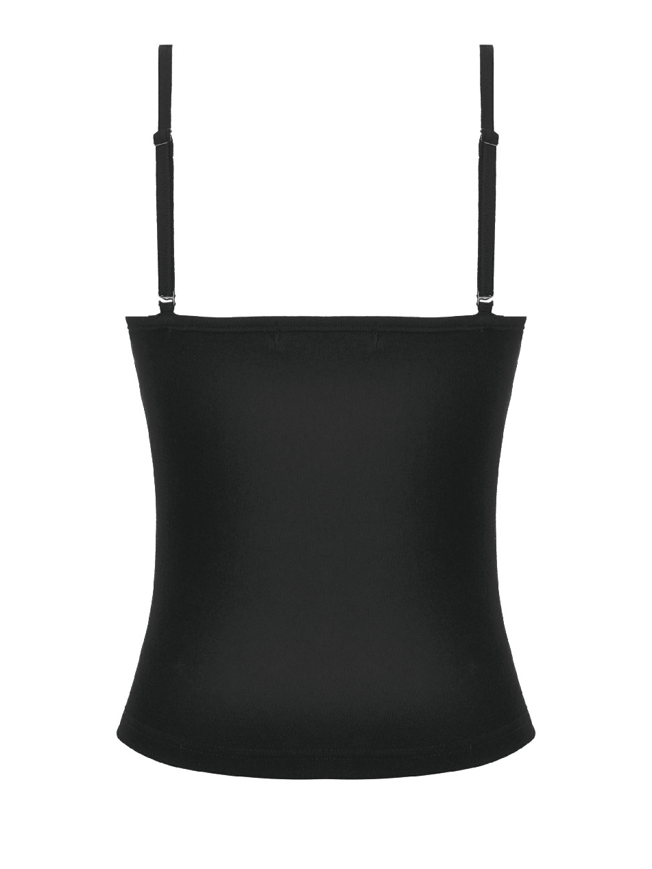 Gothic Lace Buckle Corset Camisole Top for Women