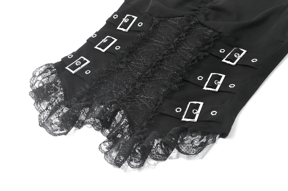 Gothic Lace Buckle Corset Camisole Top for Women