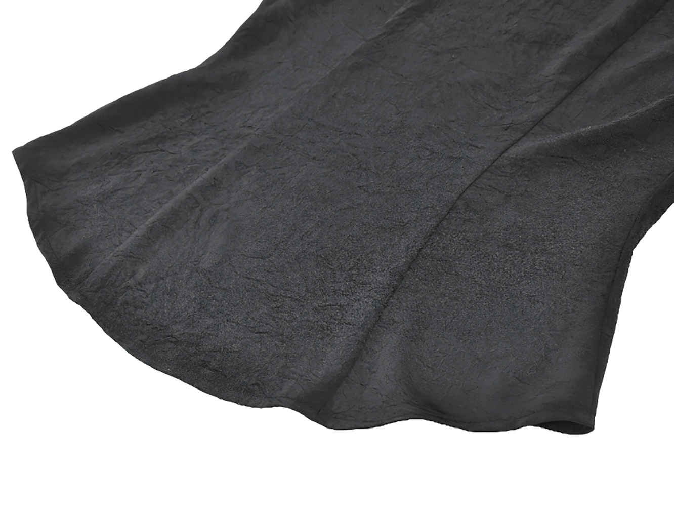 Elegant Gothic Lace Ruffle Black Blouse with Button Closure fabric detail showcasing its unique texture and flow.