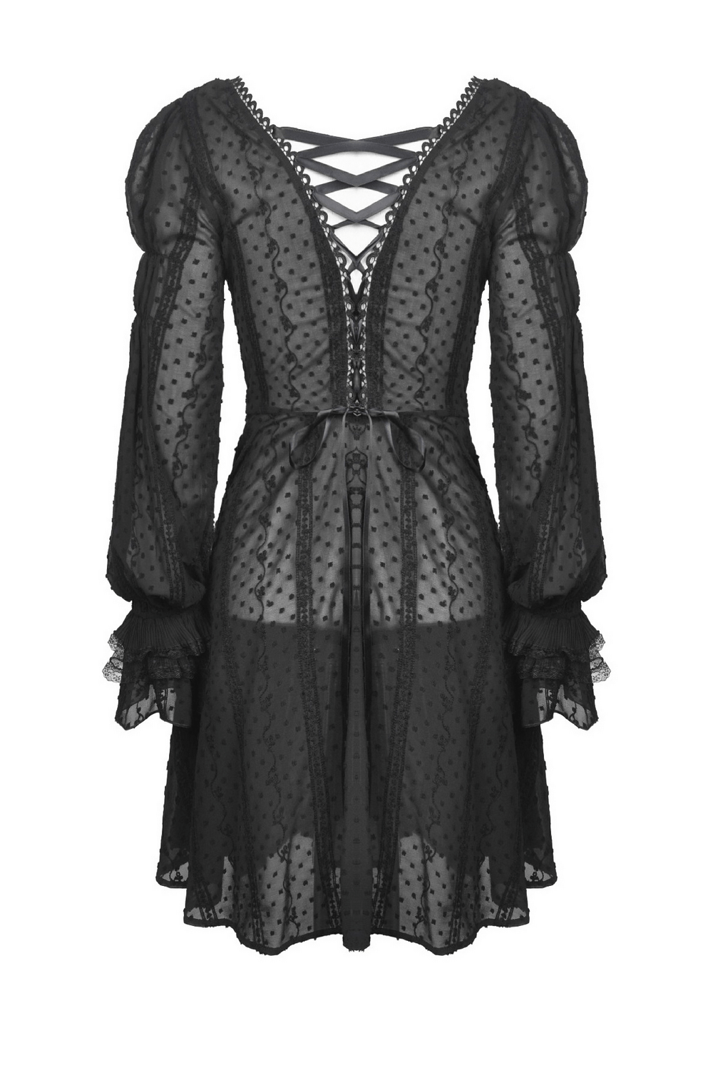 Gothic Lolita Thin Coat with Frilly Beads and Buttons
