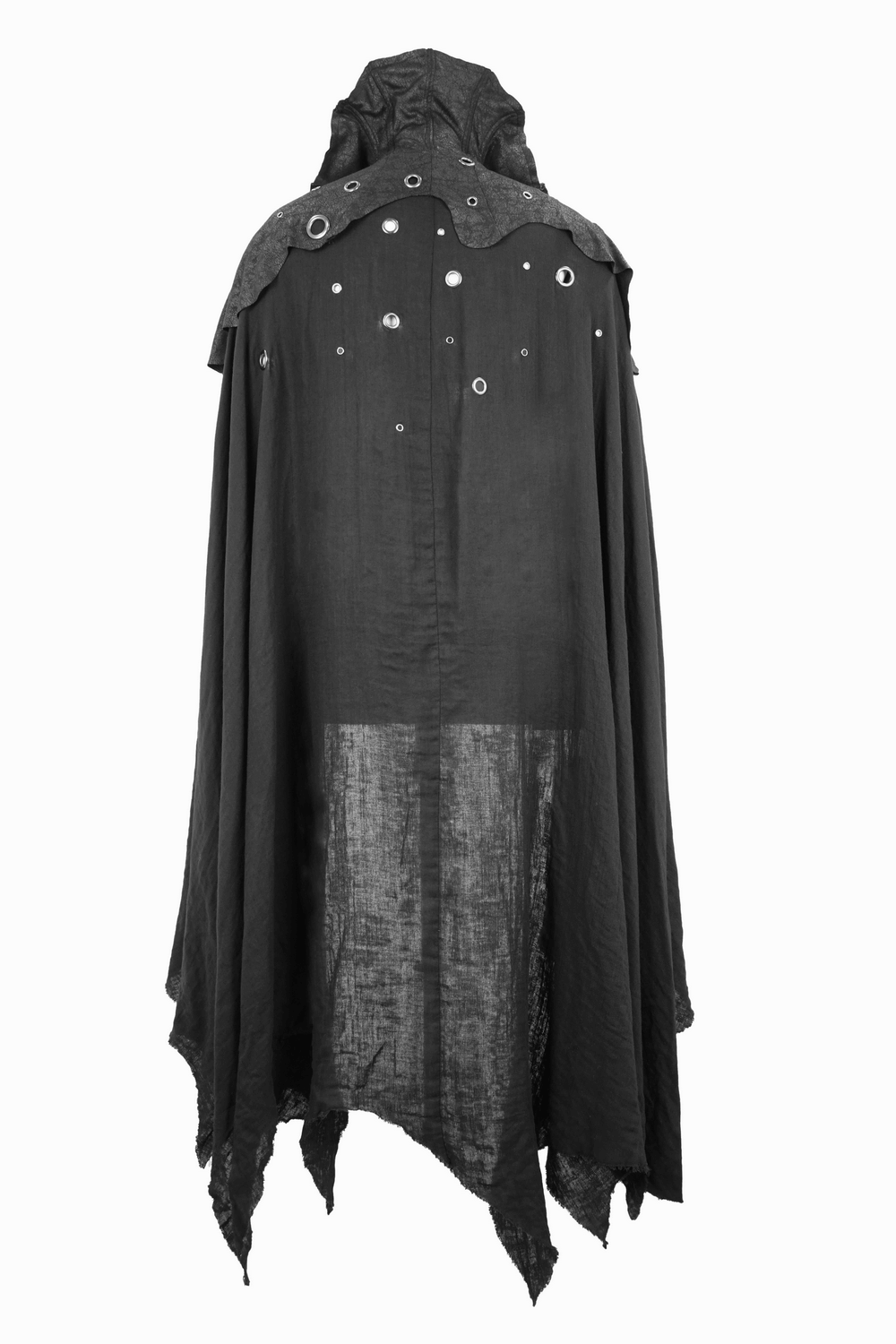 Gothic Long Cloak with Stand-Up Collar For Men