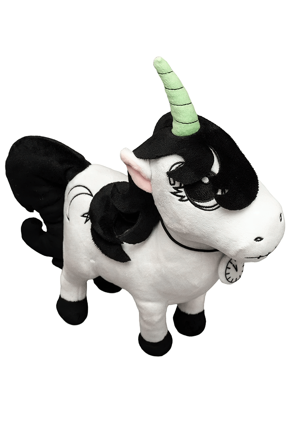 Gothic Lunabones Unicorn Halloween Guardian Plush, spooky nighttime plush protector for brave dreams during Halloween.