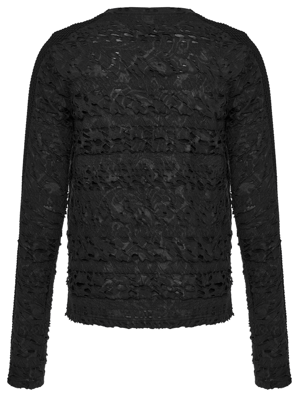 Gothic Men's Decadent Long Sleeves Top With Mesh - HARD'N'HEAVY