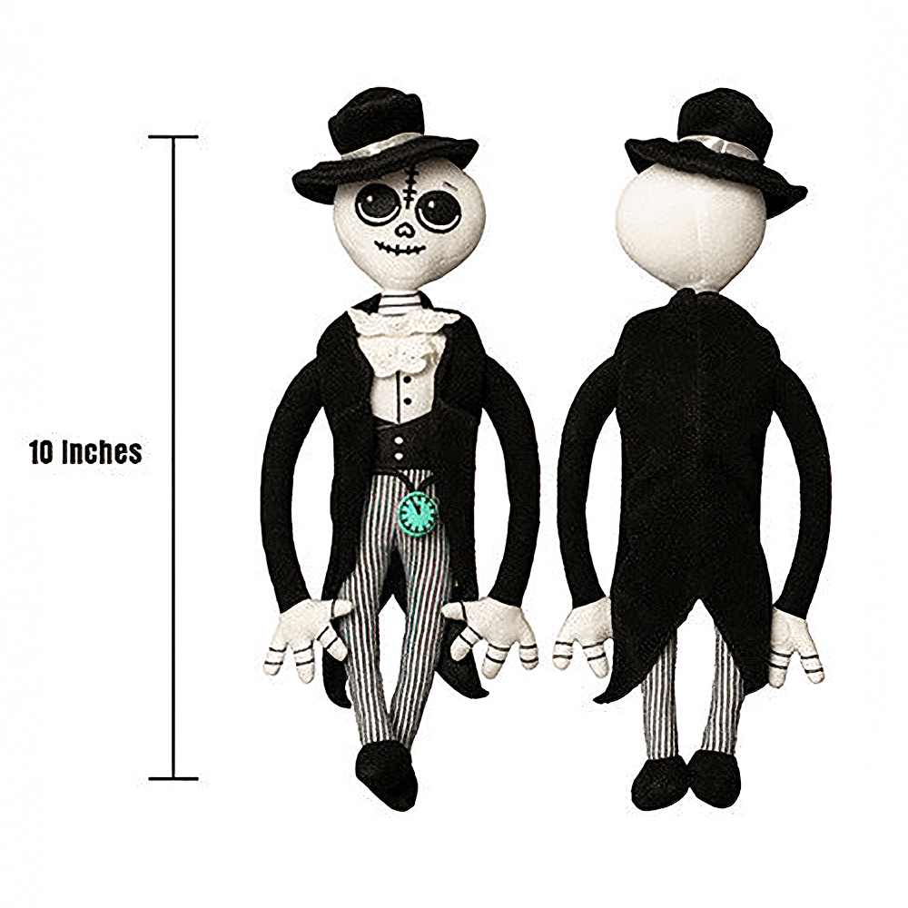 Gothic Papa Dread Halloween Guardian Plush Doll showcasing a whimsical guardian for bedtime fears and Halloween fun.