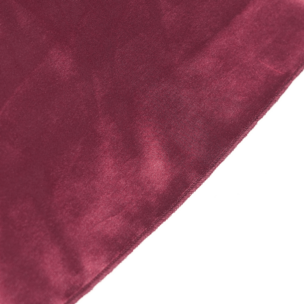 Gothic Plaid Tulle Layered Skirt with Ribbon Luffles close-up of wine red fabric detail