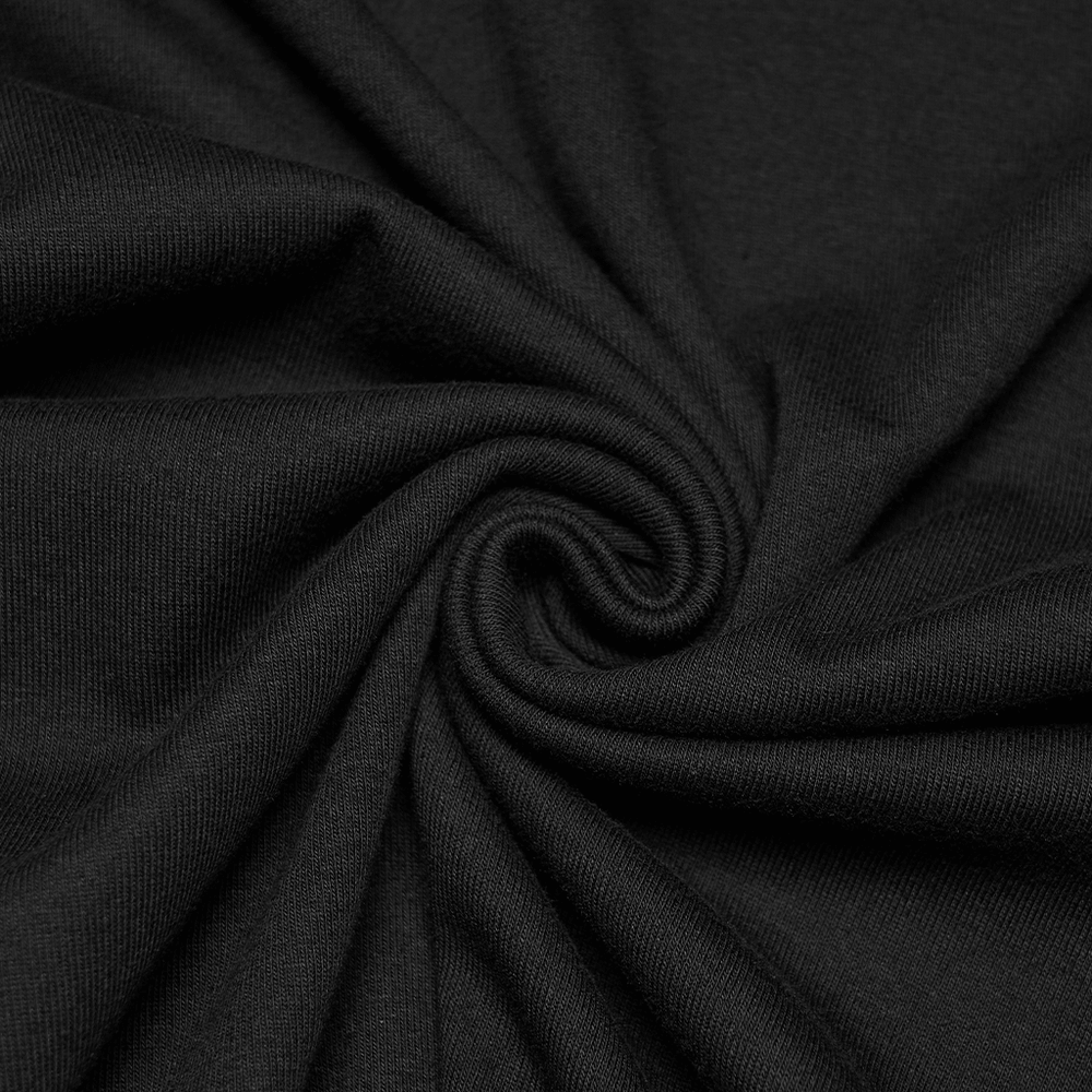 Gothic Punk Halter Mesh Dress With Ruffled Hem