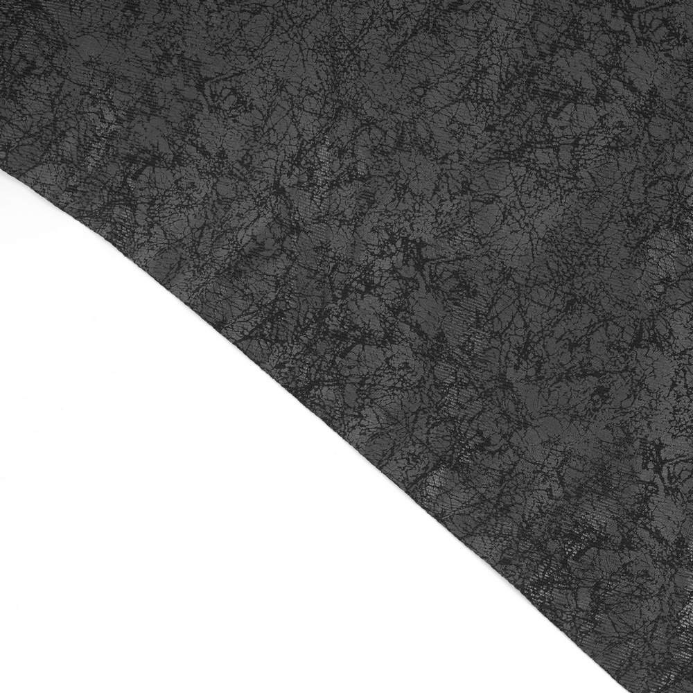 Close-up of textured fabric for the Gothic Punk Layered Strap Skirt with Zippers and Rings.