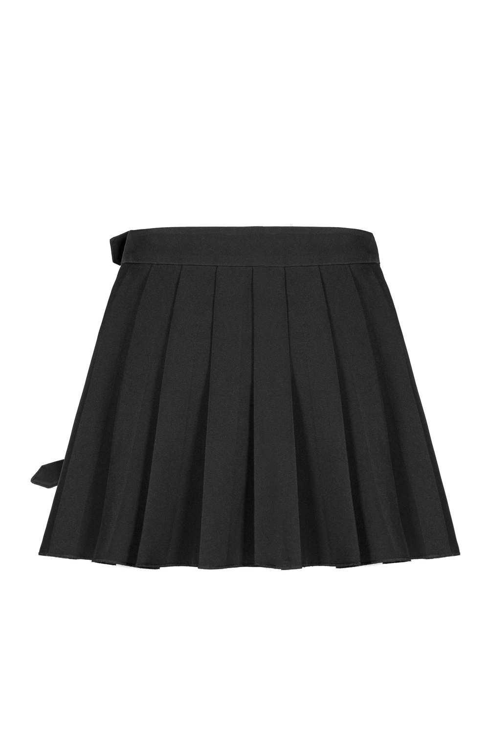 Gothic Punk plaid mini skirt with pleats and tied rope detail, perfect for a stylish Harajuku look.