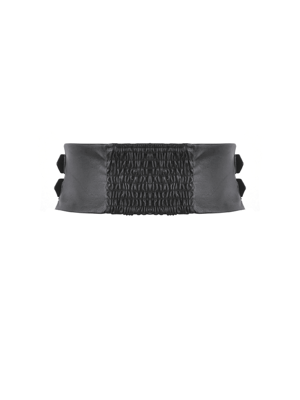 Gothic Punk Utility Waist Belt with Double Cargo Pouches showcasing stylish design.